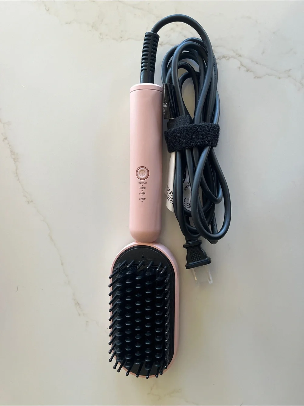 New Lange Rose Gold Mini Hair Straightener Brush